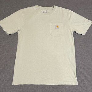 Carhartt Pocket T-Shirt Men’s Small Loose Fit Sage Green K87-M Workwear Tee